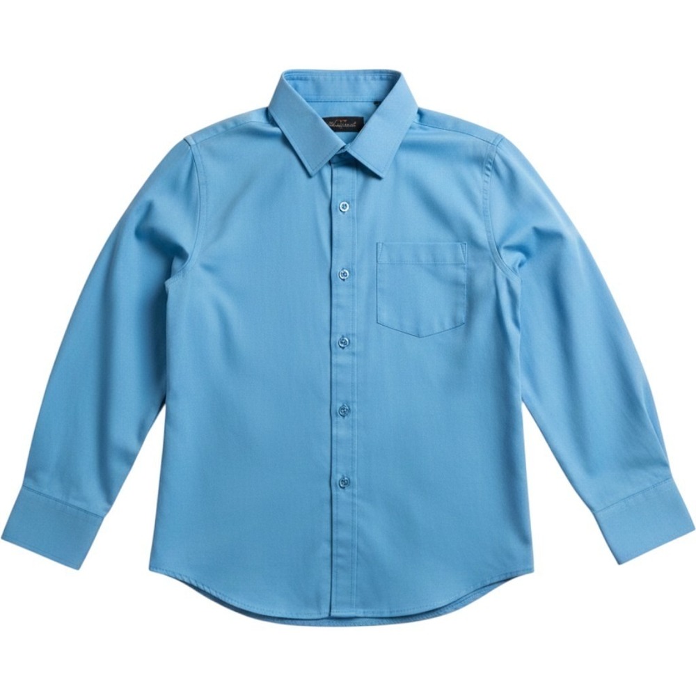 Alberto Danelli Boys Blue Long Sleeve Button Down Dress Shirt Size M 10-12